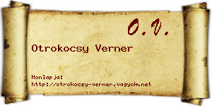 Otrokocsy Verner névjegykártya
